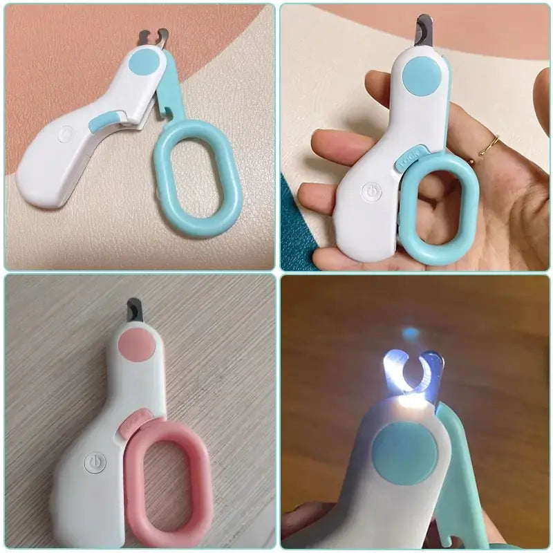 Professional Pet Nail Clipper with LED Light