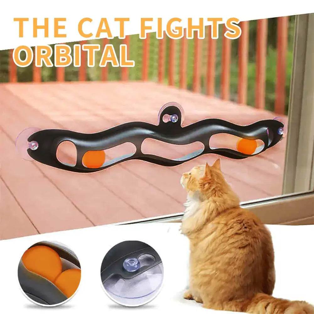 Window Cat Ball Toy