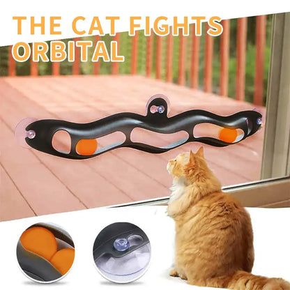 Window Cat Ball Toy