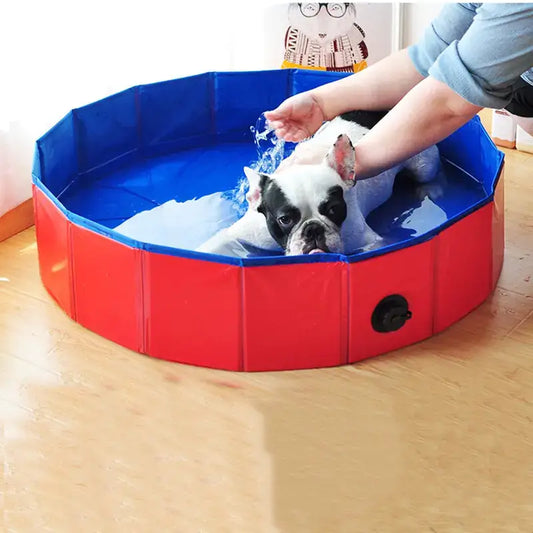 PVC Foldable Dog Pool Pet Bathtub Wash Pool Outdoor Indoor Swimming Tub Summer Cooling Bathing