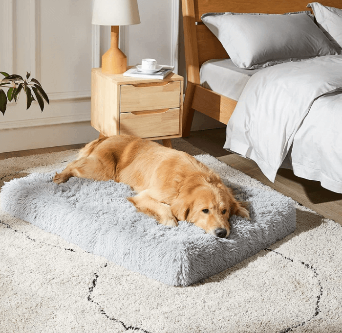 Soft Calming and Anti-Anxiety Plush Dog and Cat Bed